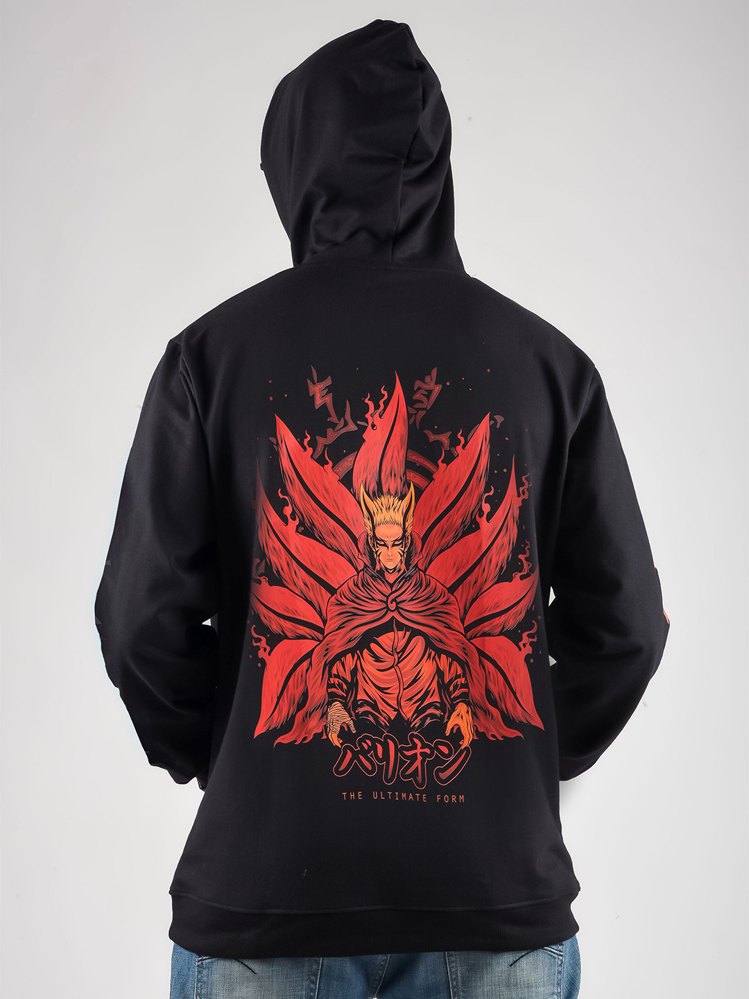 

COMICSENSE Naruto Printed Hooded Sweatshirt, Black