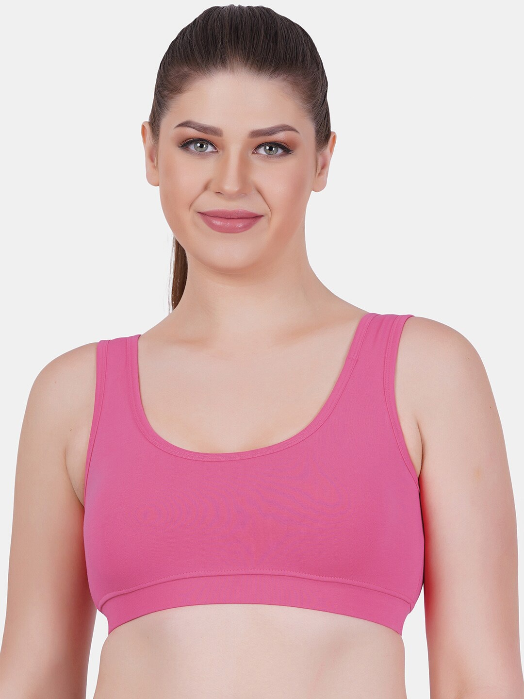 

Reveira Medium Coverage Workout Bra - All Day Comfort, Fuchsia