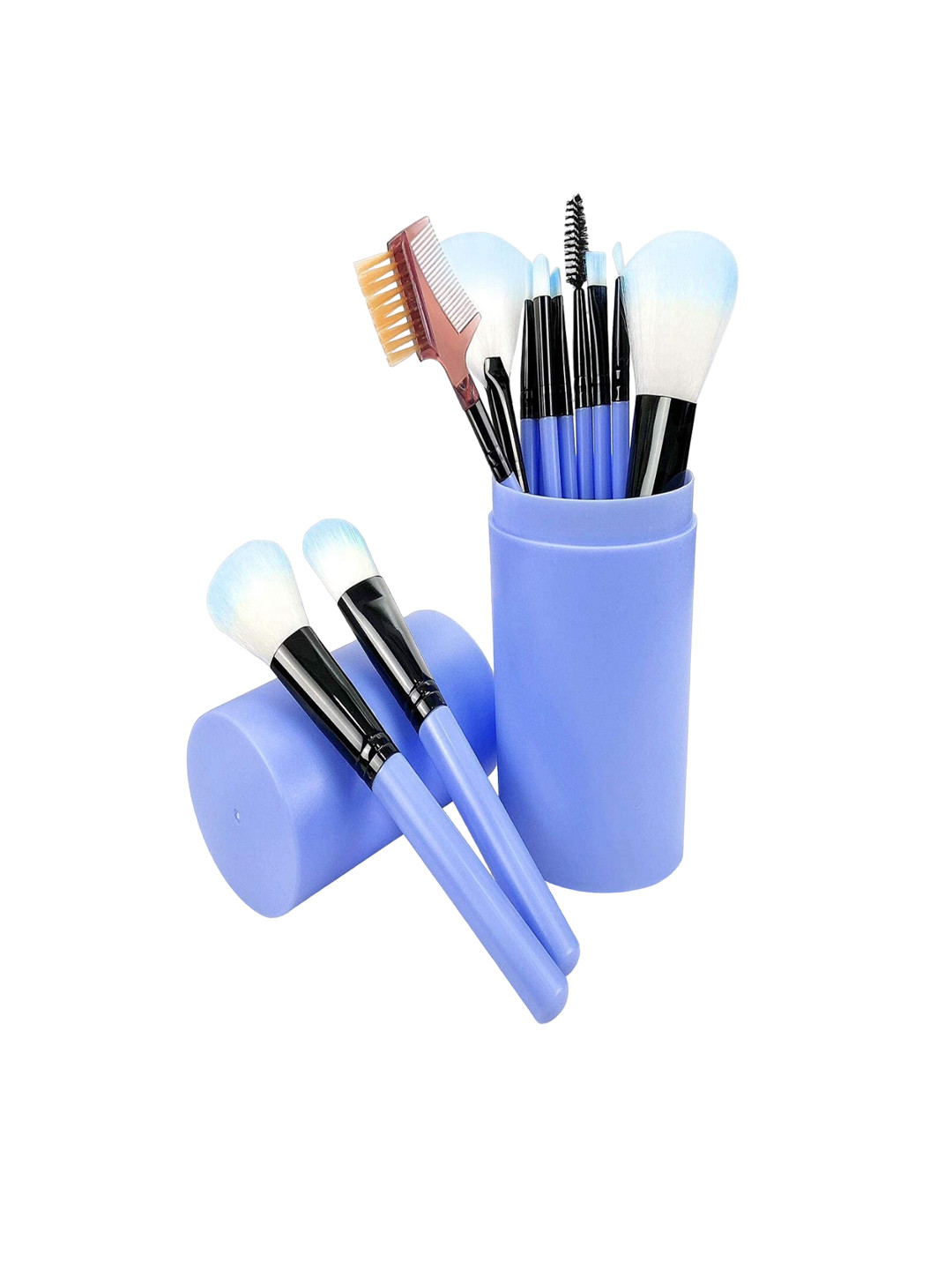 

DALUCI Set of 12 Makeup Brushes With Box, Purple