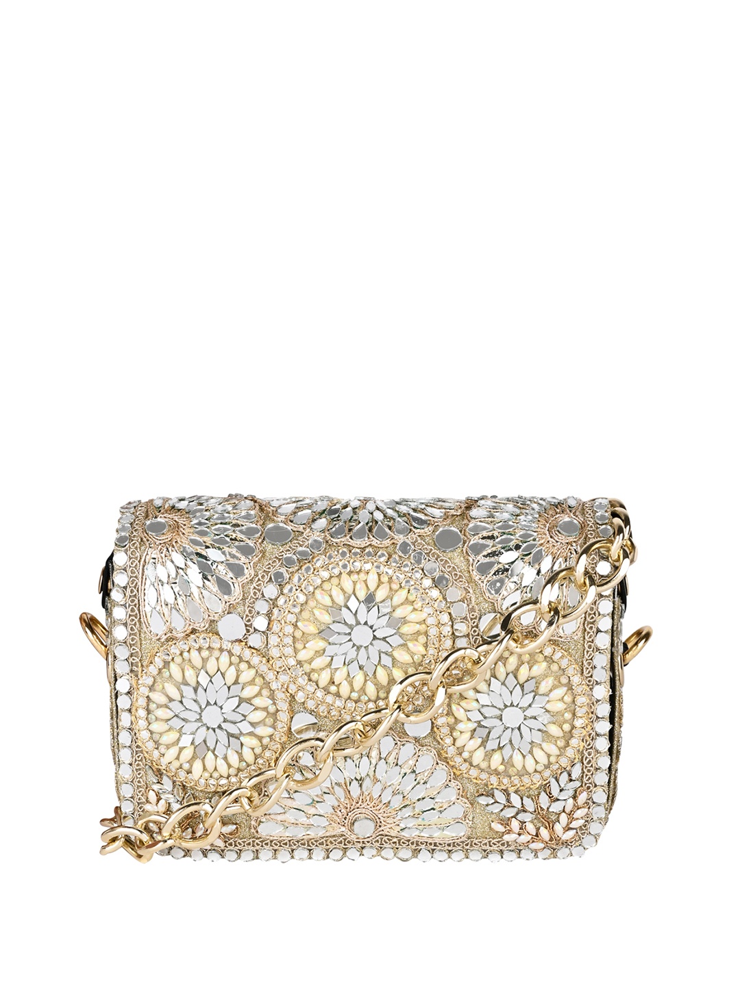 

Vdesi Embellished Purse Clutch, Gold