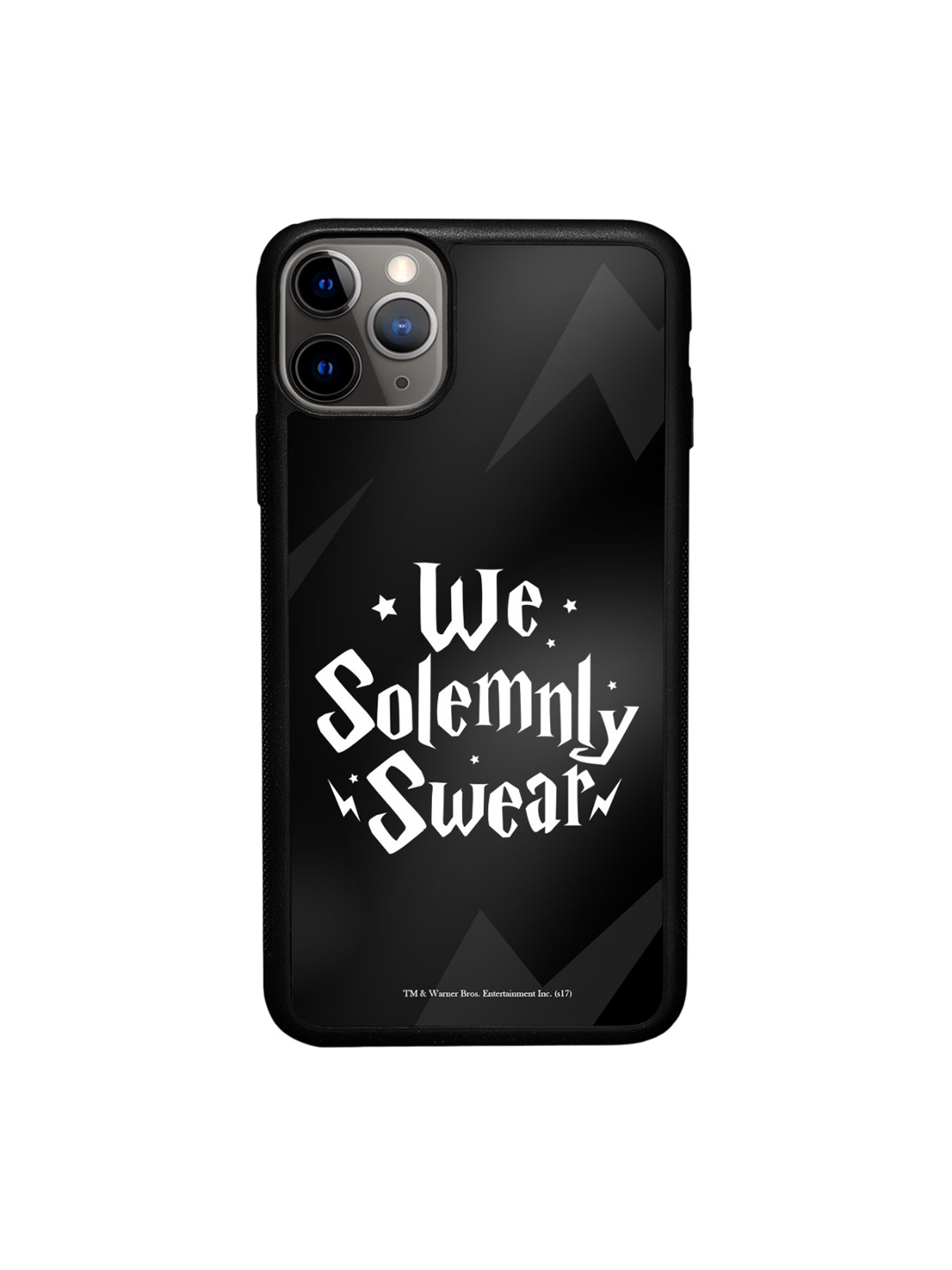 

macmerise Mischief Makers Swear Printed iPhone 11 Pro Max Phone Bumper Case Cover, Black