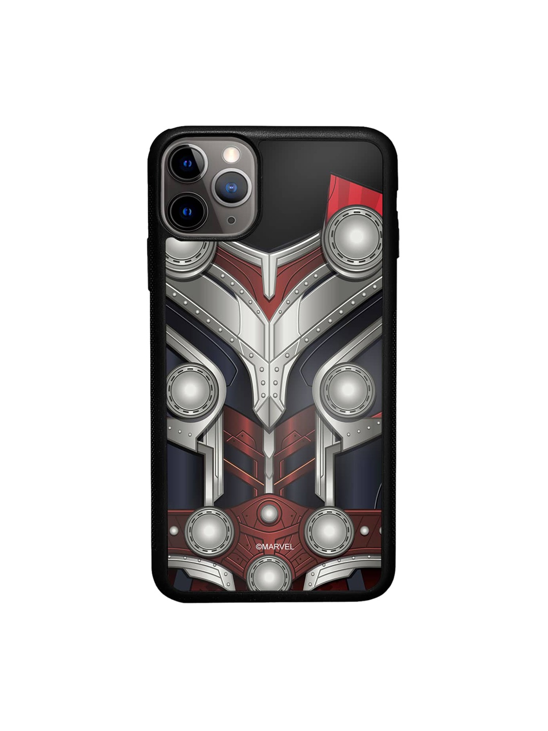 

macmerise Suit Up Mighty Thor Printed iPhone 11 Pro Max Phone Bumper Case Cover, Grey