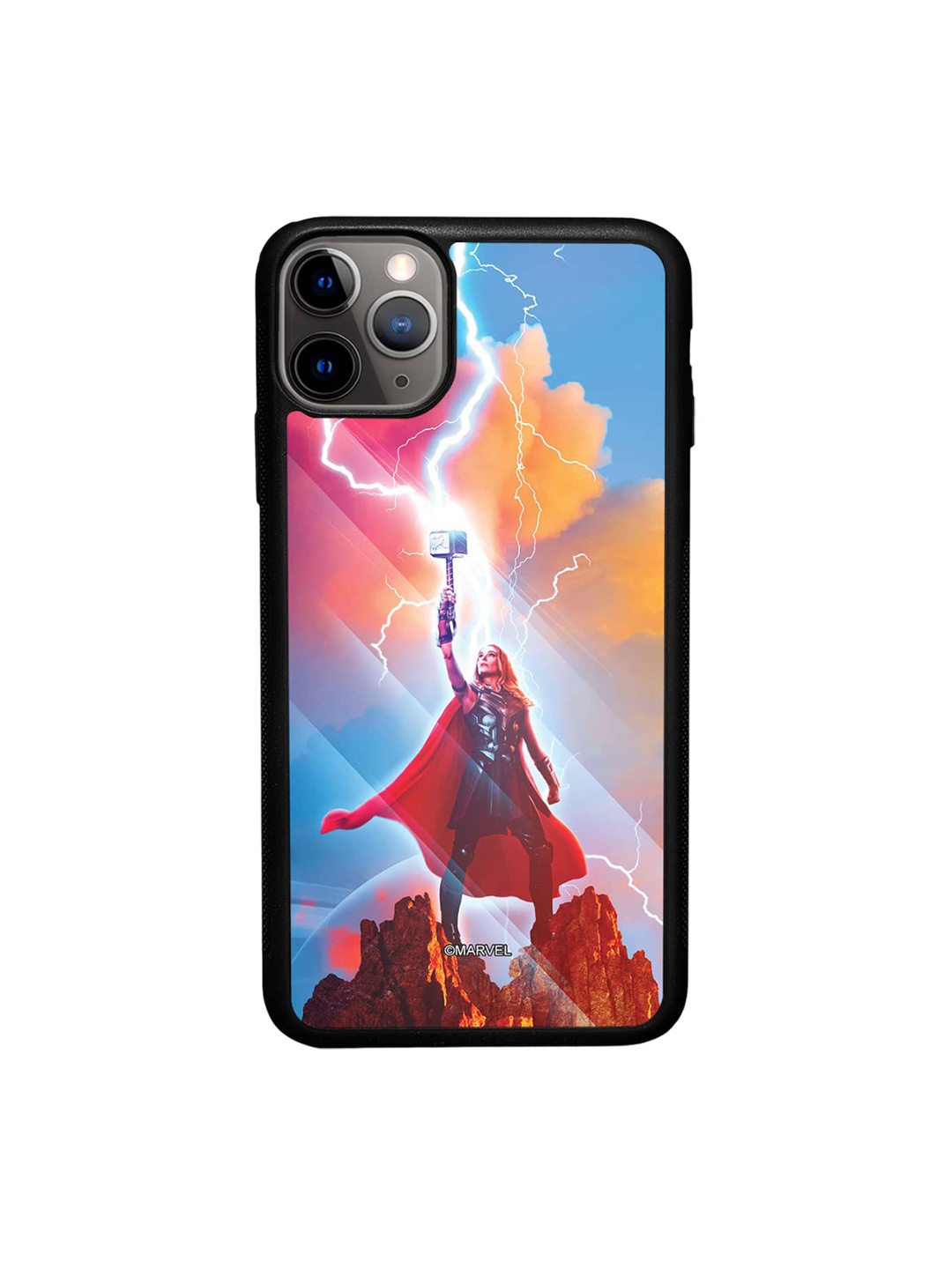 

macmerise Rase The Mjolnir iPhone 11Pro Max Bumper Case, Red