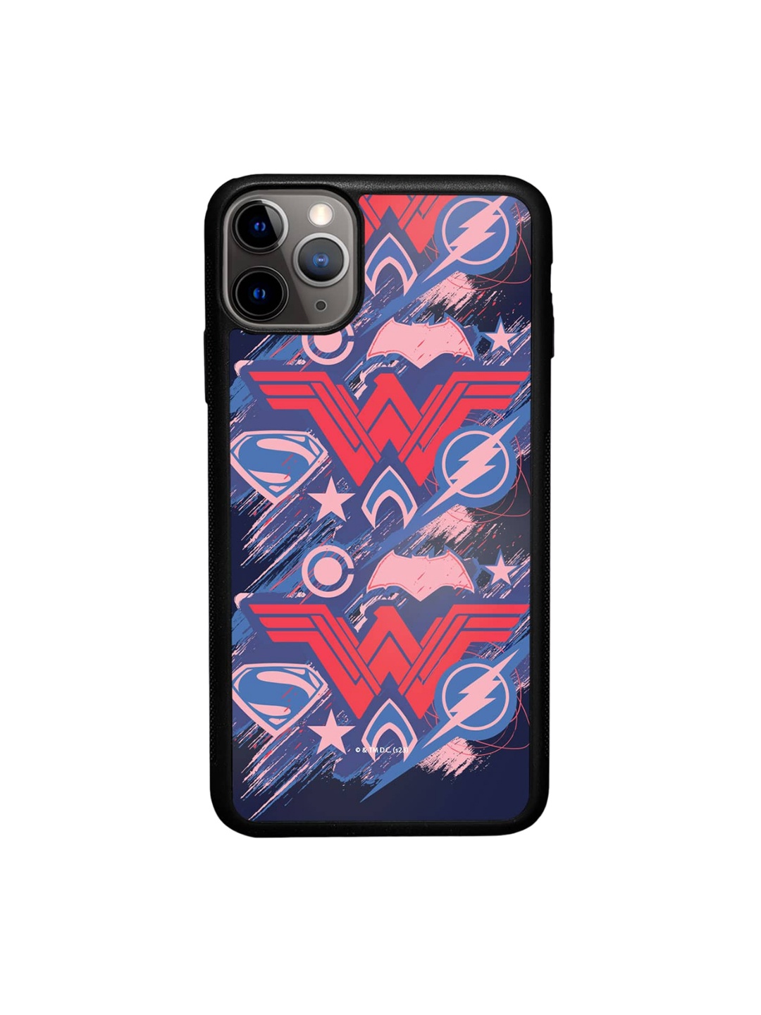 

macmerise Unisex Wonder Woman Printed iPhone 11 Pro Max Bumper Case Cover, Purple