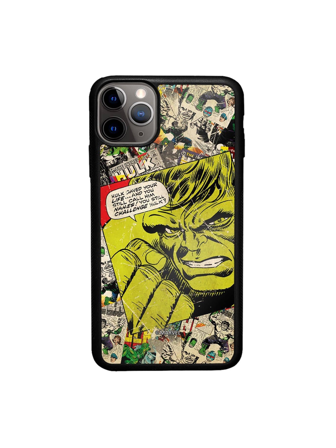 

macmerise Hulk Printed iPhone 11 Pro Max Bumper Case Cover, Green