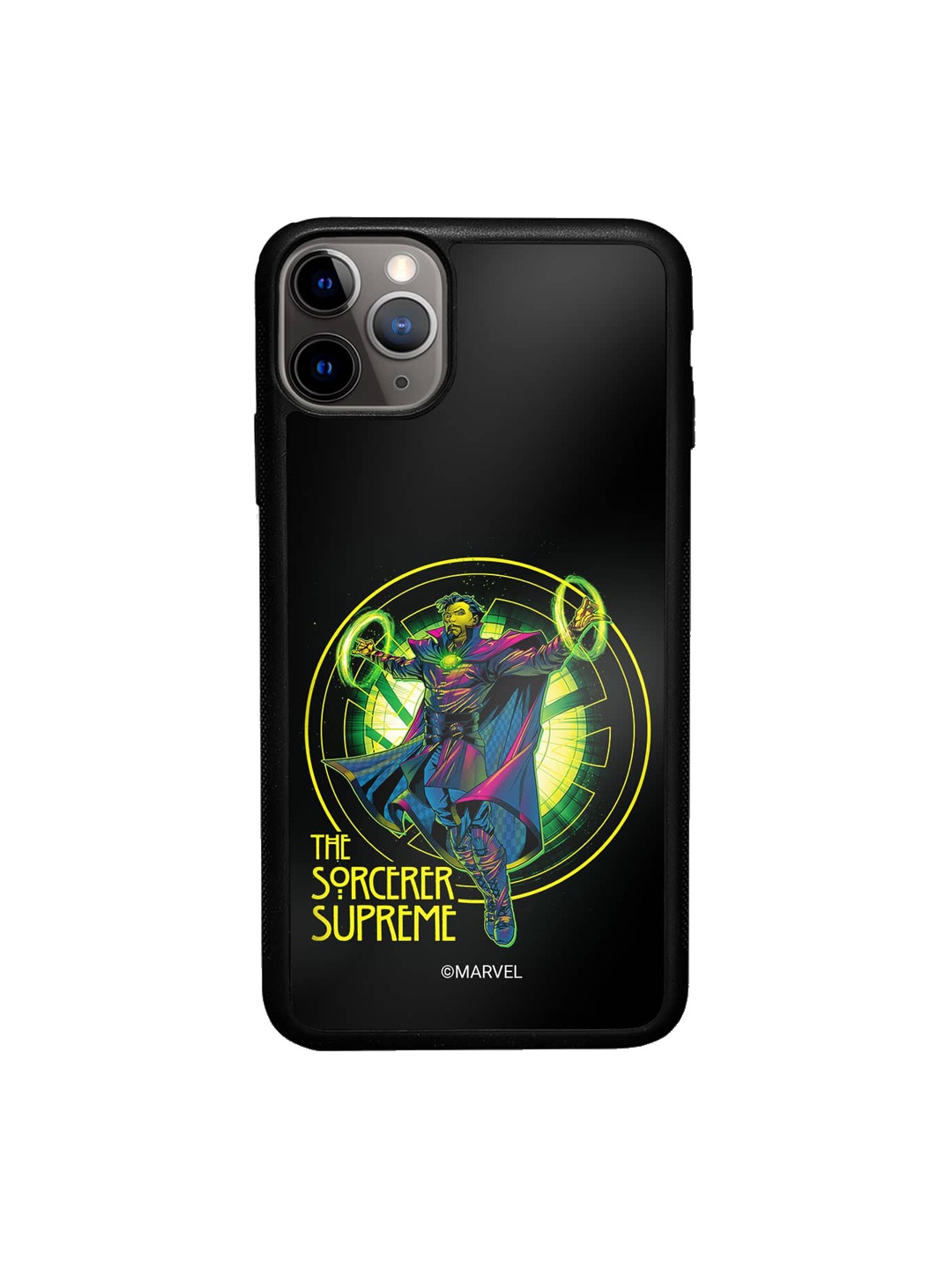 

macmerise Doctor Strange Printed iPhone 11 Pro Max Bumper Case Cover, Black