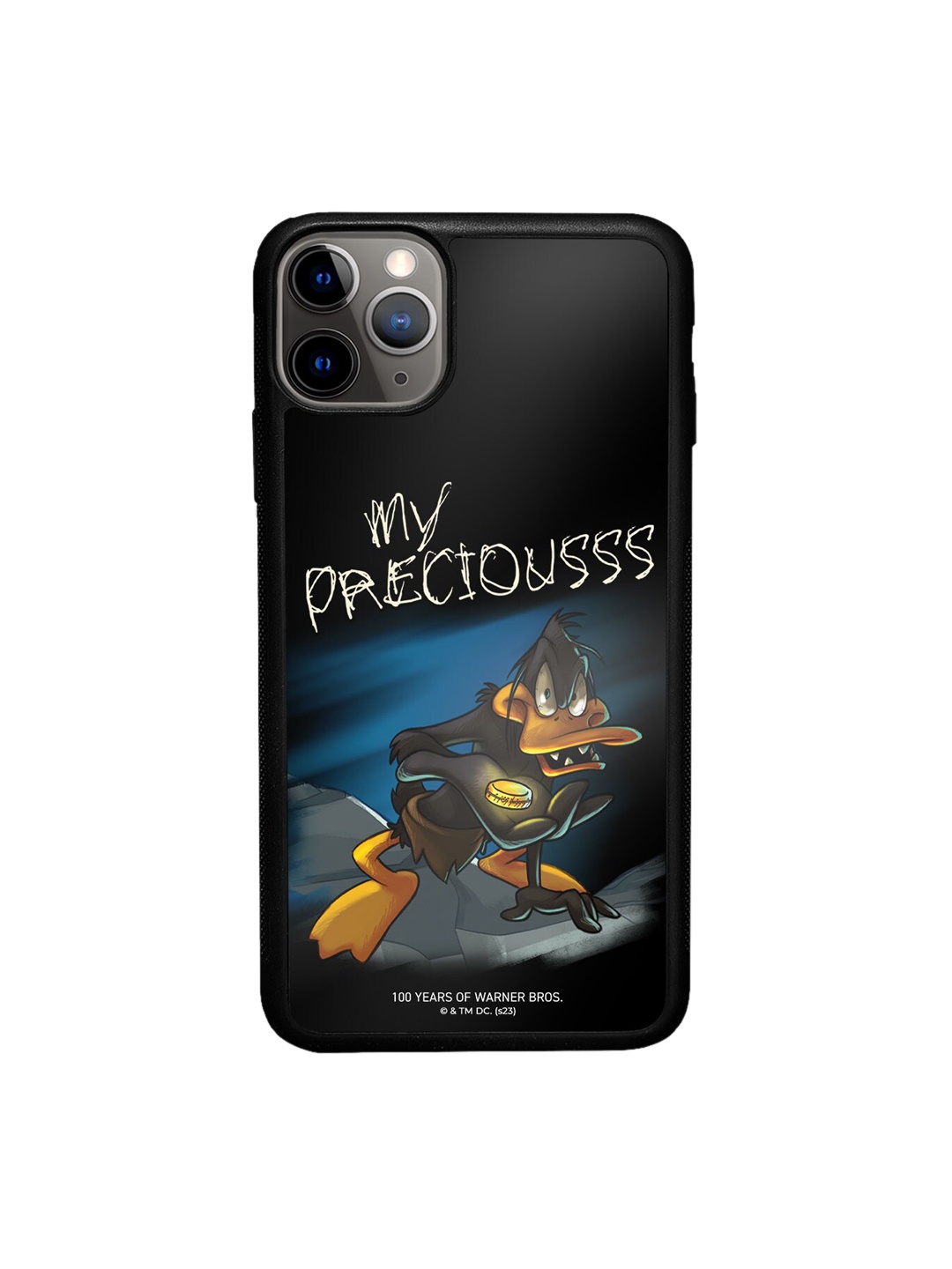 

macmerise Daffy Duck Gollum Printed iPhone 11 Pro Max Phone Bumper Case Cover, Black