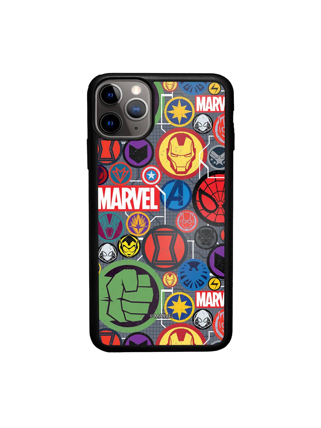

macmerise Printed iPhone 11 Pro Max Bumper Case Cover, Red