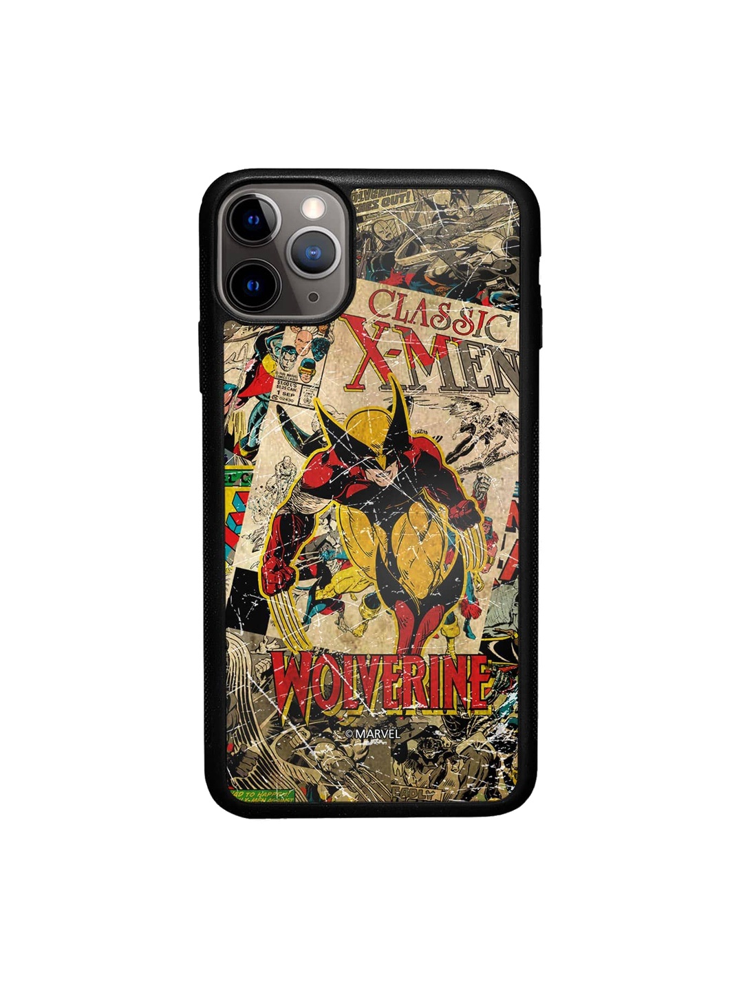 

macmerise Comic Wolverine Printed iPhone 11 Pro Max Bumper Case Cover, Beige