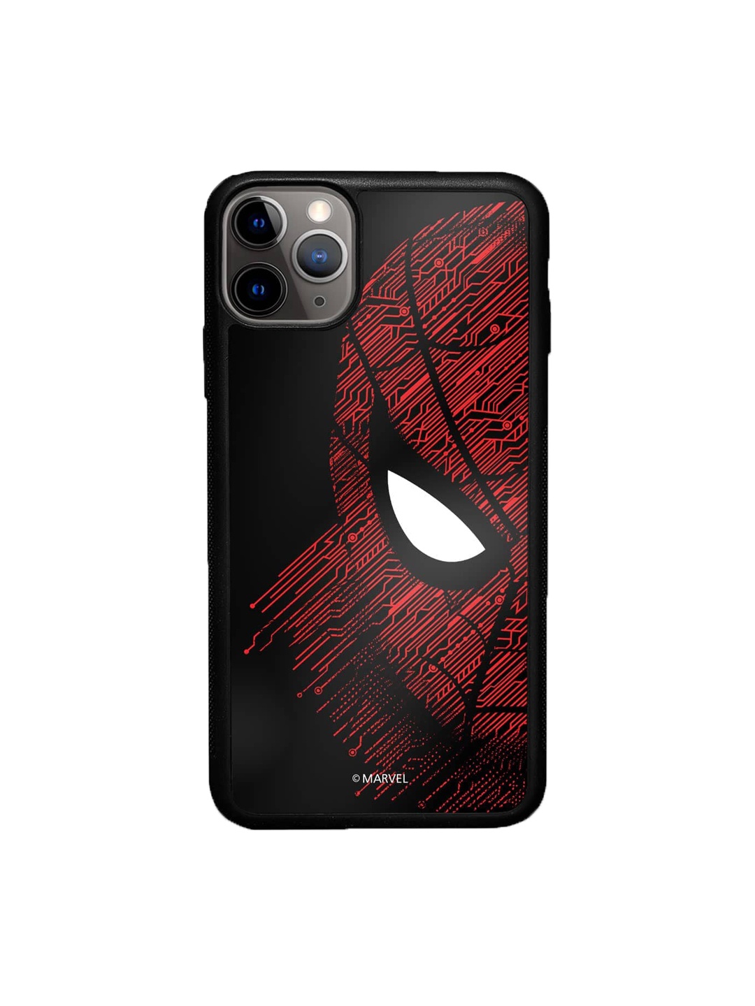 

macmerise Sketch Out Spider Man Printed iPhone 11 Pro Max Phone Bumper Case Cover, Black