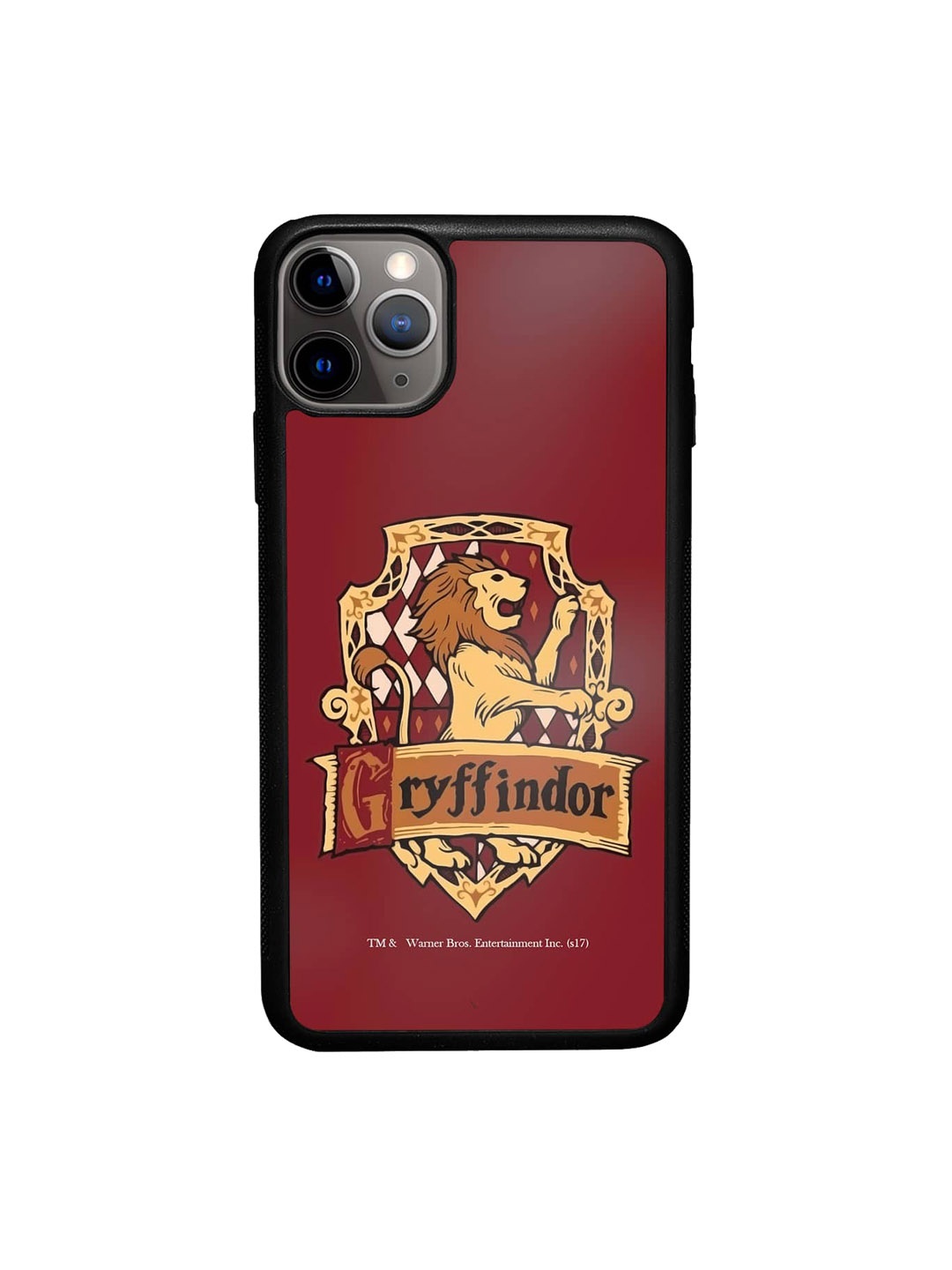 

macmerise Crest Gryffindor Printed iPhone 11 Pro Max Phone Bumper Case Cover, Red