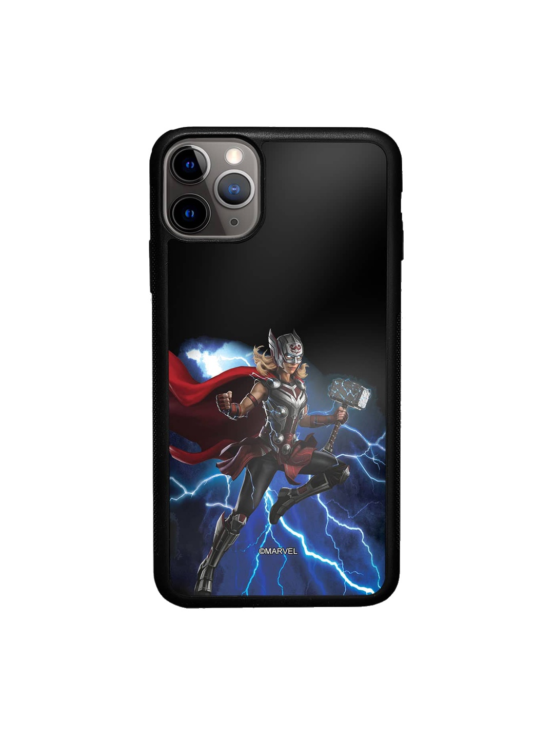 

macmerise Mighty Thor Attack iPhone 11 Pro Max Bumper Case, Red