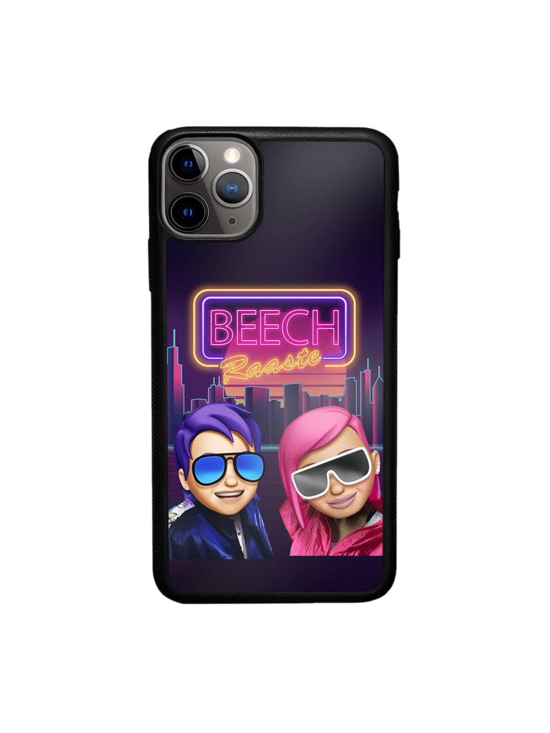 

macmerise SM Typography Printed Beech Raaste iPhone 11 Pro Max Bumper Case, Black
