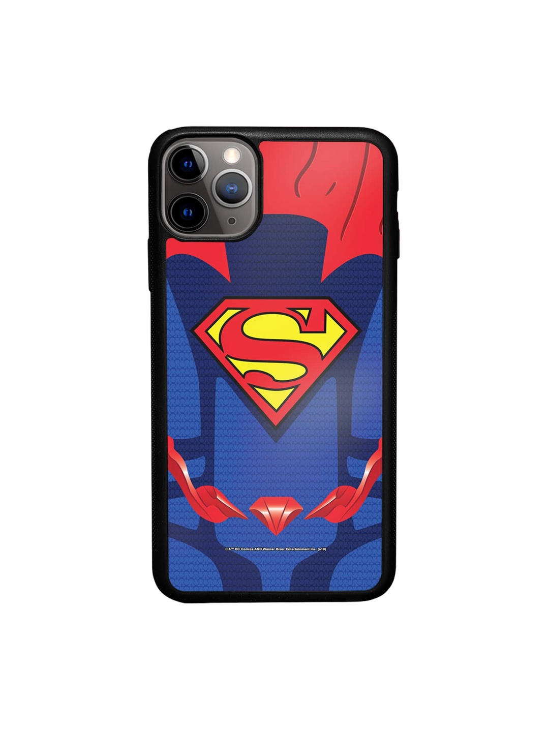 

macmerise Superman Printed iPhone 11 Pro Max Bumper Case Cover, Red