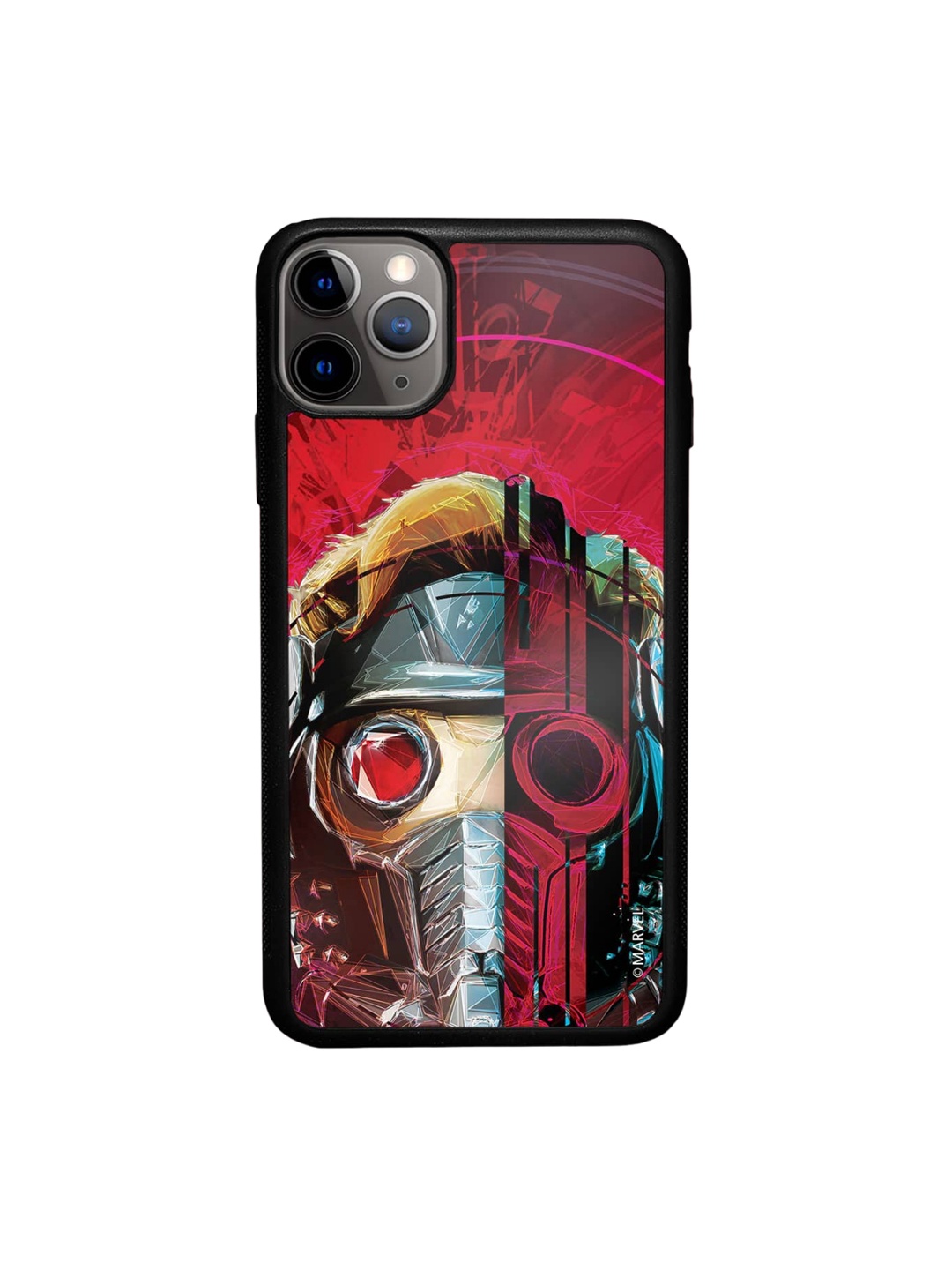 

macmerise Grunge Suit StarLord Printed iPhone 11 Pro Max Bumper Case Cover, Red