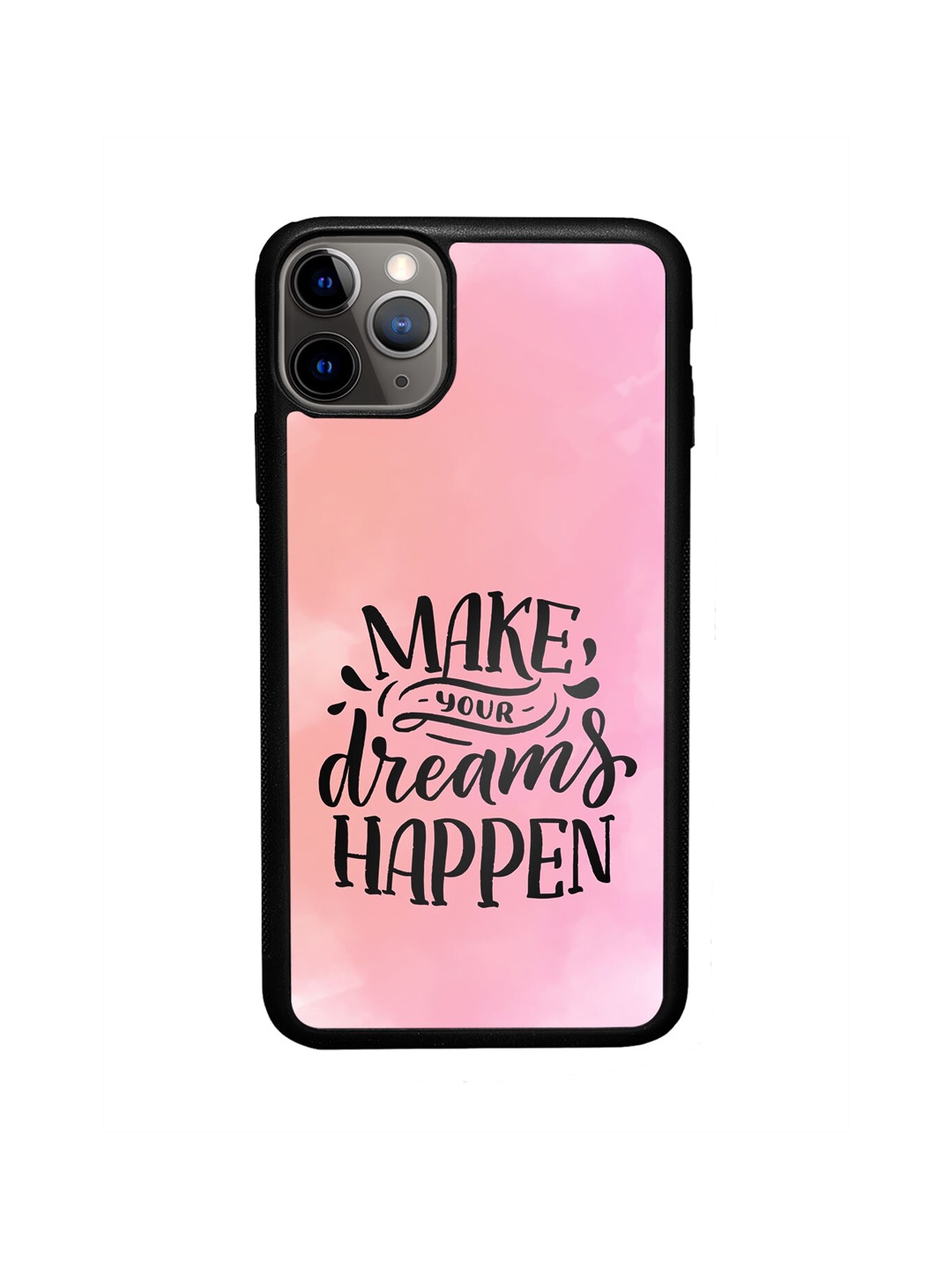 

macmerise Typography Printed iPhone 11 Pro Max Bumper Case Cover, Pink