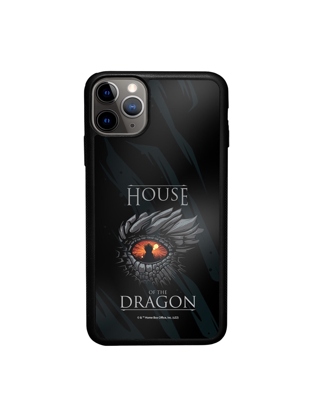 

macmerise Superhero Printed iPhone 11 Pro Max Bumper Case Cover, Black