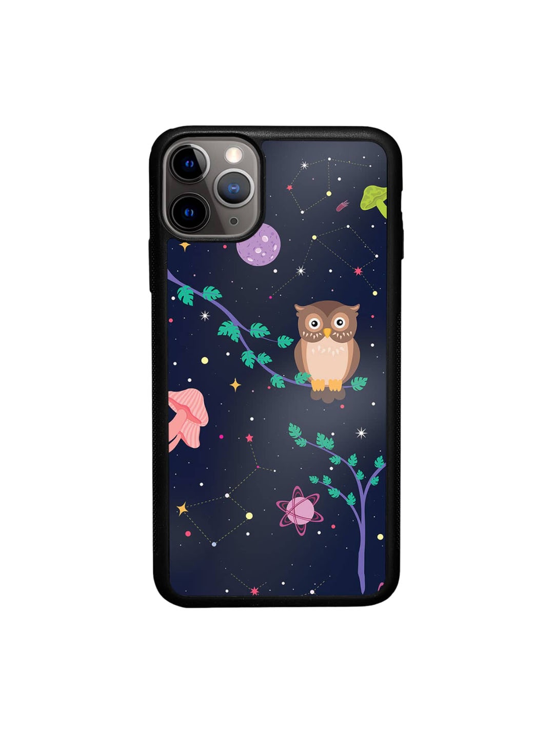 

macmerise Space Owl iPhone 11 Pro Max Bumper Case Cover, Blue