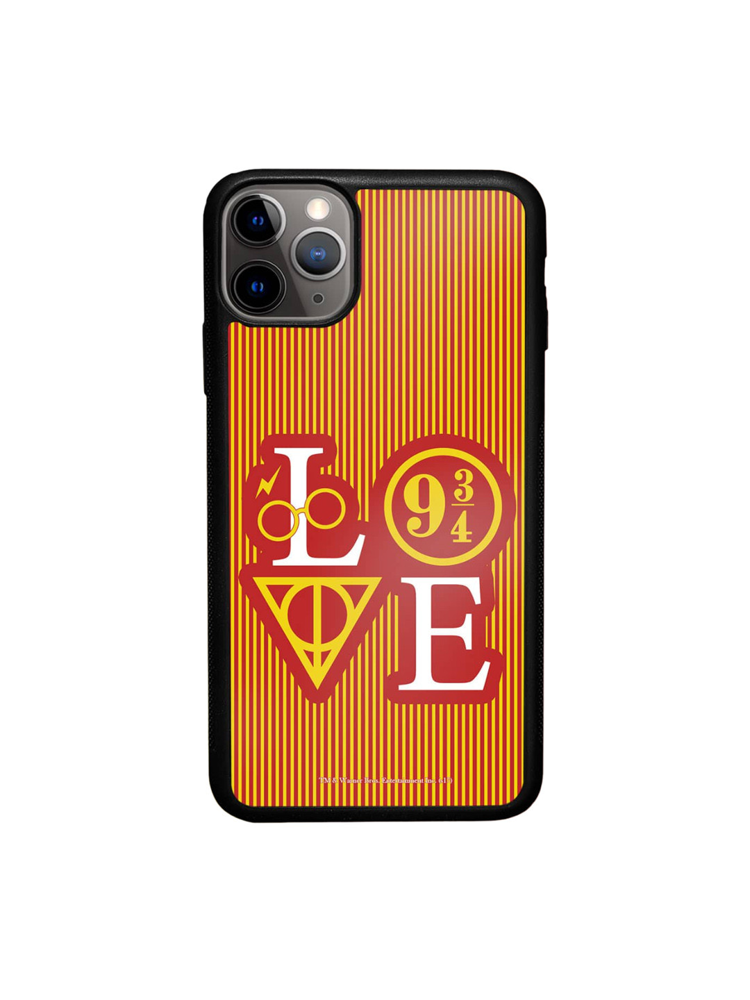 

macmerise Love 934 Typography Printed iPhone 11 Pro Max Phone Bumper Case Cover, Red