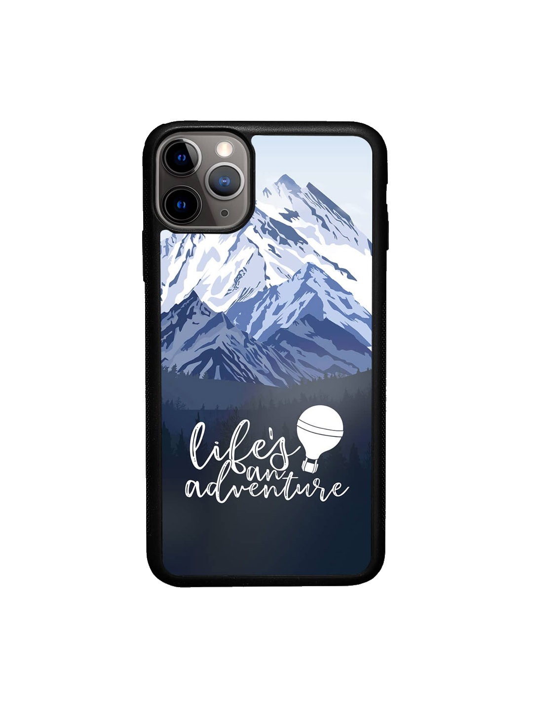 

macmerise Lifes an Adventure Printed iPhone 11 Pro Max Bumper Case Cover, Blue