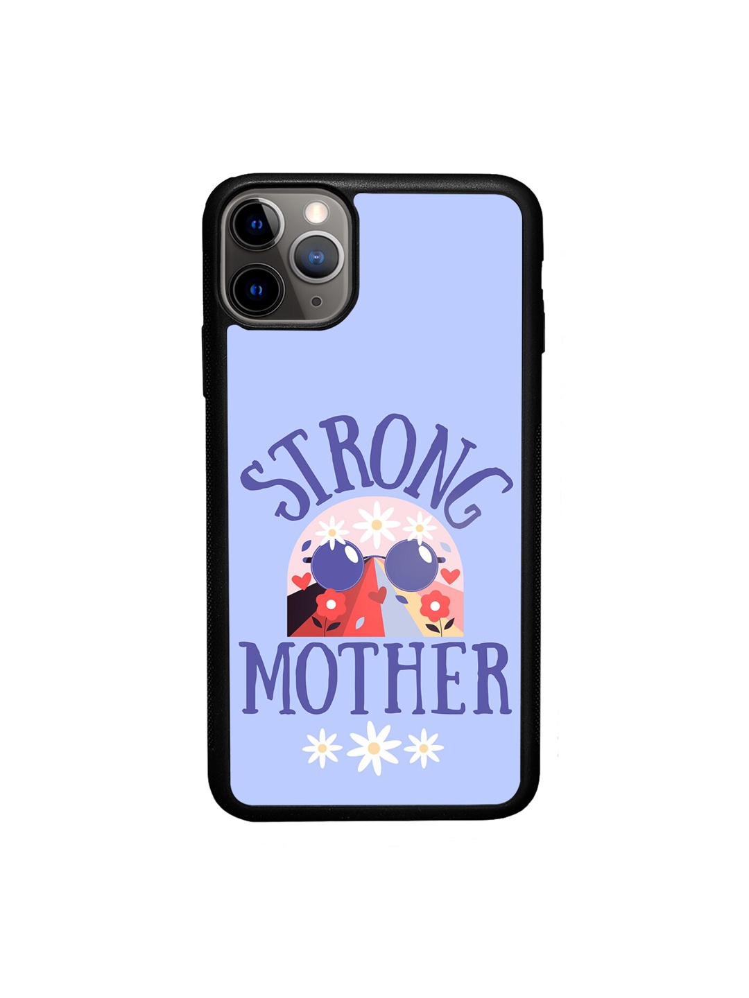 

macmerise Strong Mother Printed iPhone 11 Pro Max Phone Bumper Case, Blue