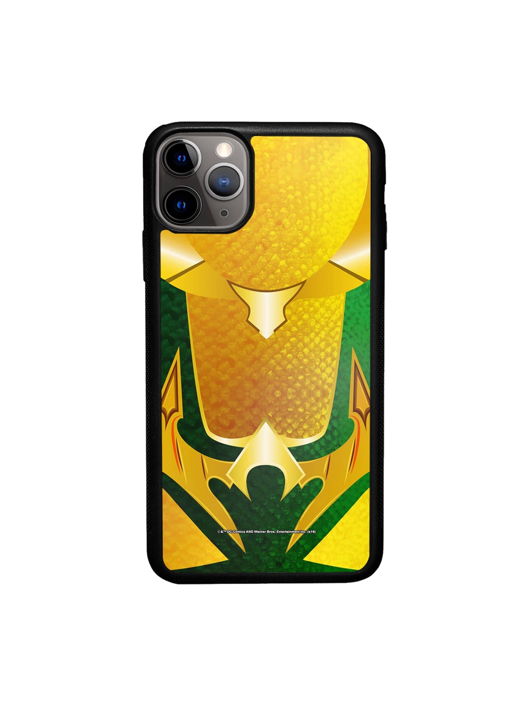 

macmerise Suit Up Aquaman Printed iPhone Pro Max Bumper Case, Yellow