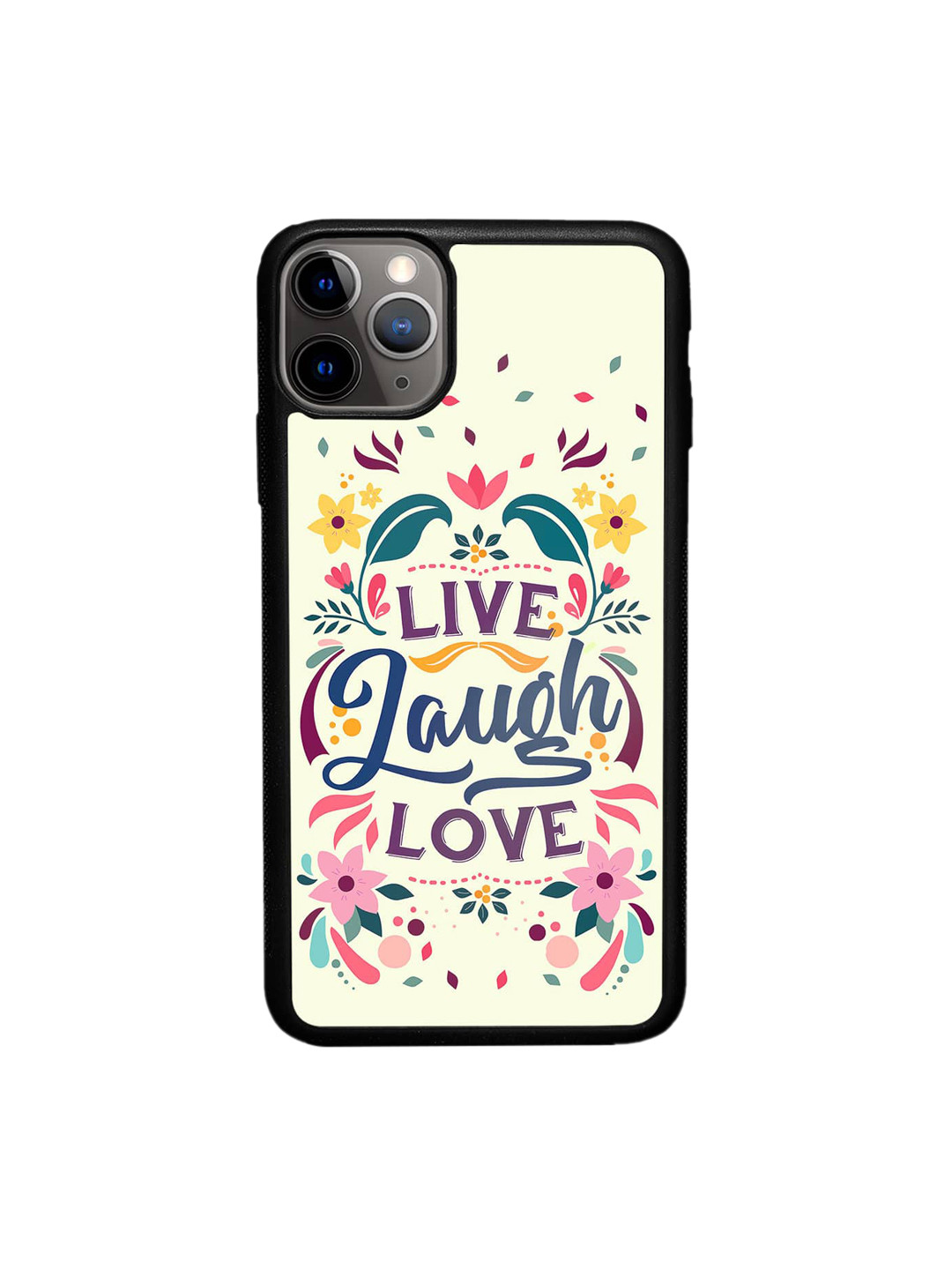 

macmerise Printed iPhone 11 Pro Max Bumper Case Cover, Off white