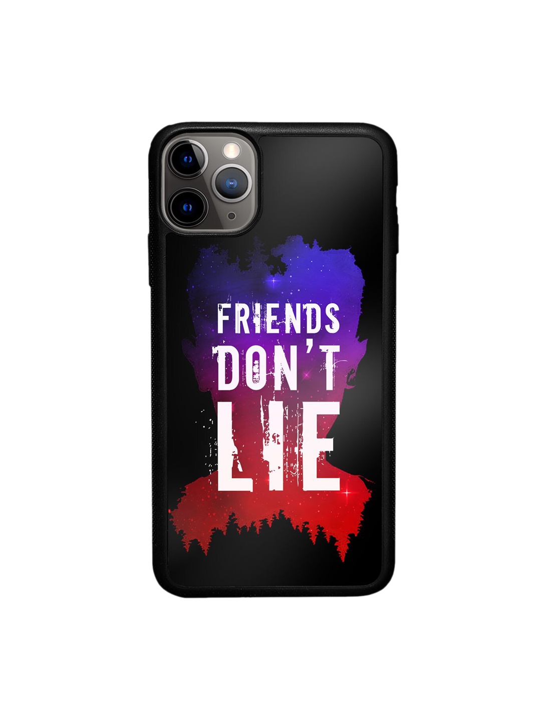 

macmerise Friends Dont Lie iPhone 11 Pro Max Bumper Case Cover, Black
