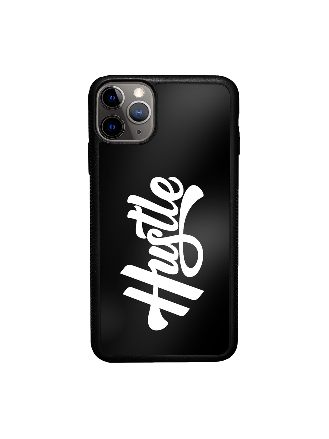 

macmerise Typography Printed iPhone 11 Pro Max Bumper Case Cover, Black