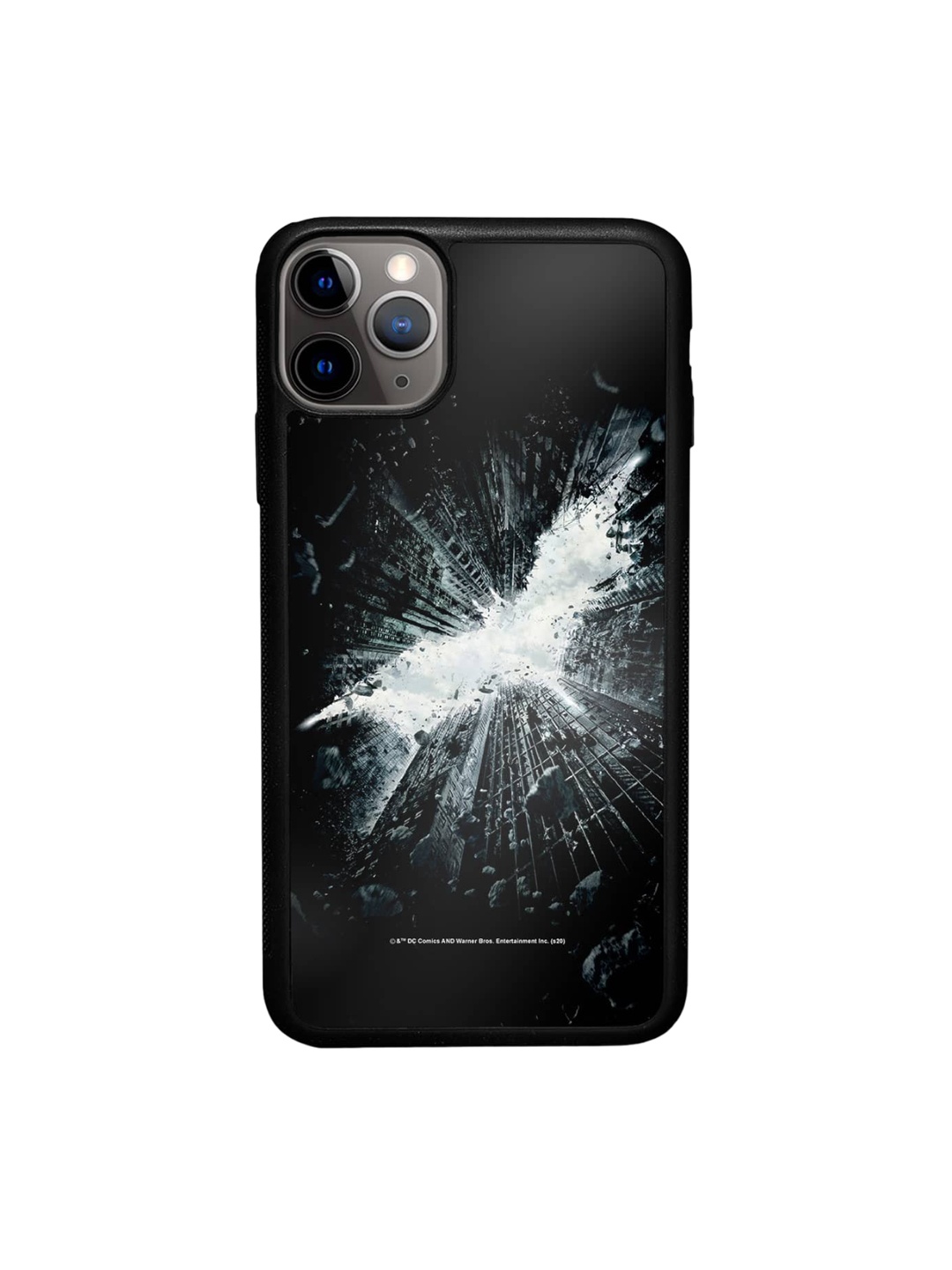 

macmerise God Of Gotham Batman Graphic Printed iPhone 11 Pro Max Phone Bumper Case Cover, Black