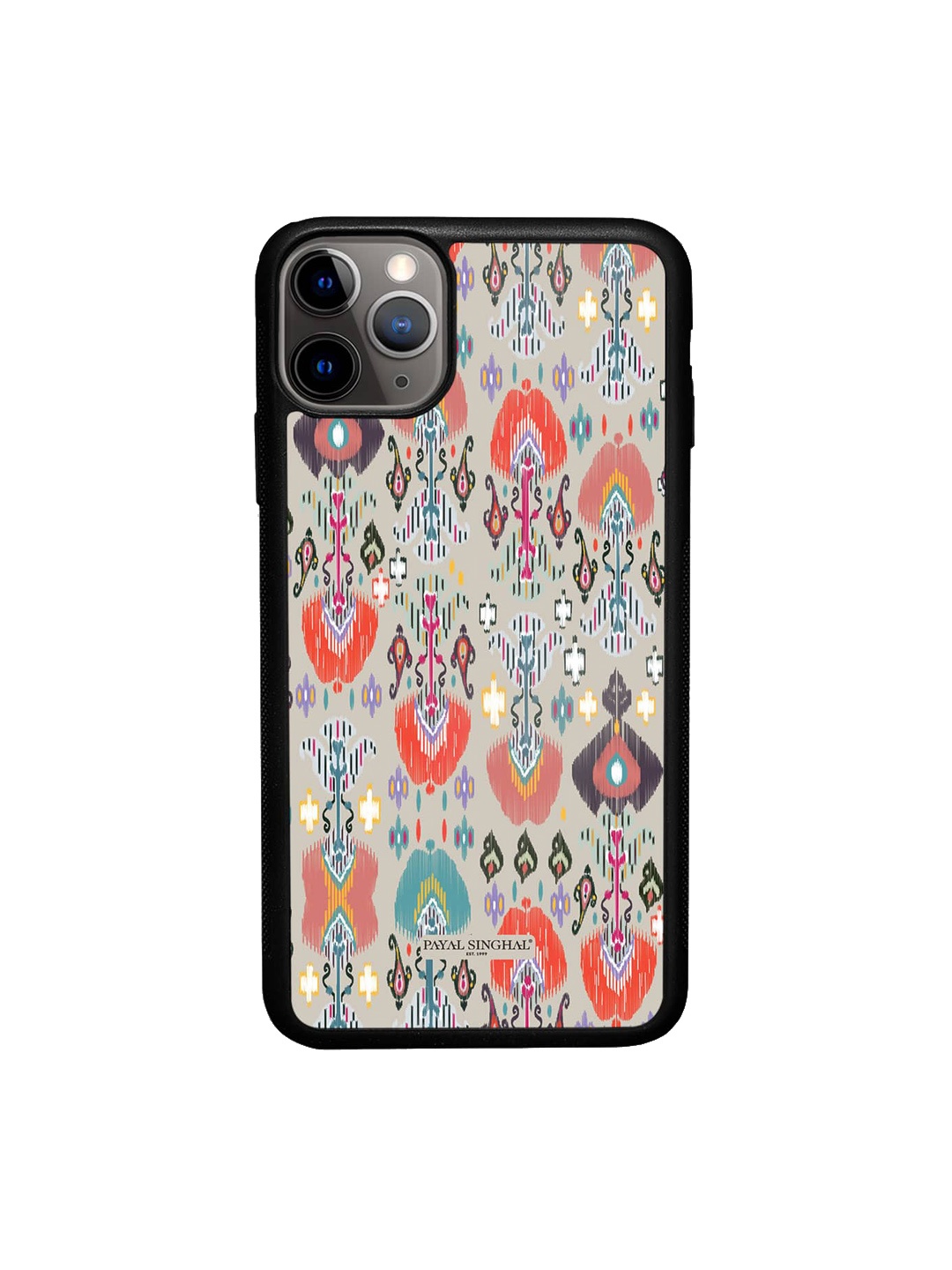 

macmerise Ikat Garden Stone iPhone 11 Pro max Bumper Case, Off white