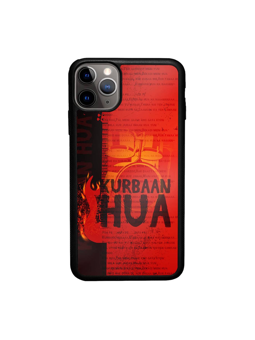 

macmerise SM Kurbaan Hua iPhone 11 Pro Max Bumper Case Cover, Red