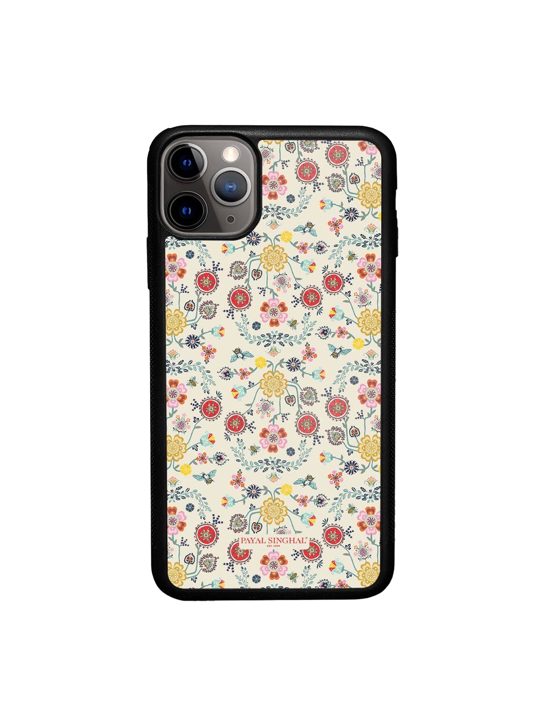 

macmerise Payal Singhal Spring Printed iPhone 11 Pro Max Bumper Phone Back Cover, Beige