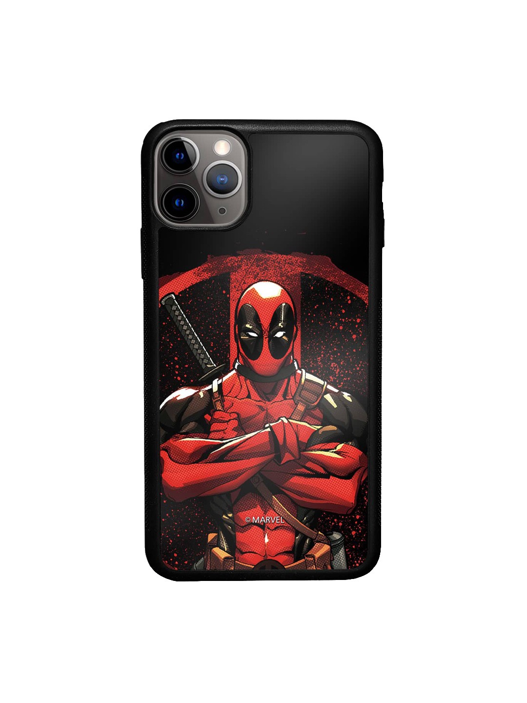 

macmerise Printed iPhone 11 Pro Max Bumper Case Cover, Red