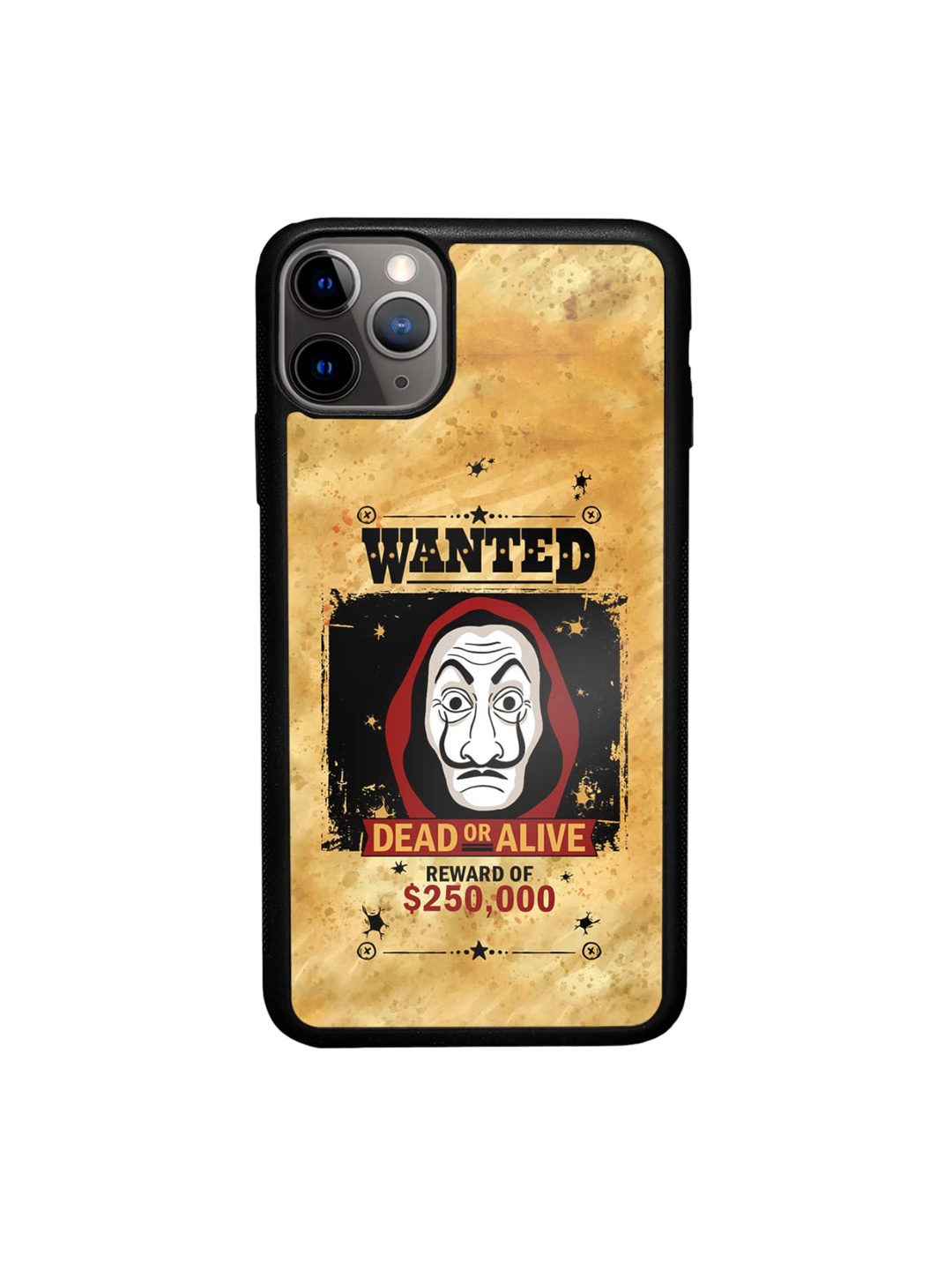 

macmerise Graphic Printed iPhone 11 Pro Max Phone Bumper Case Cover, Brown