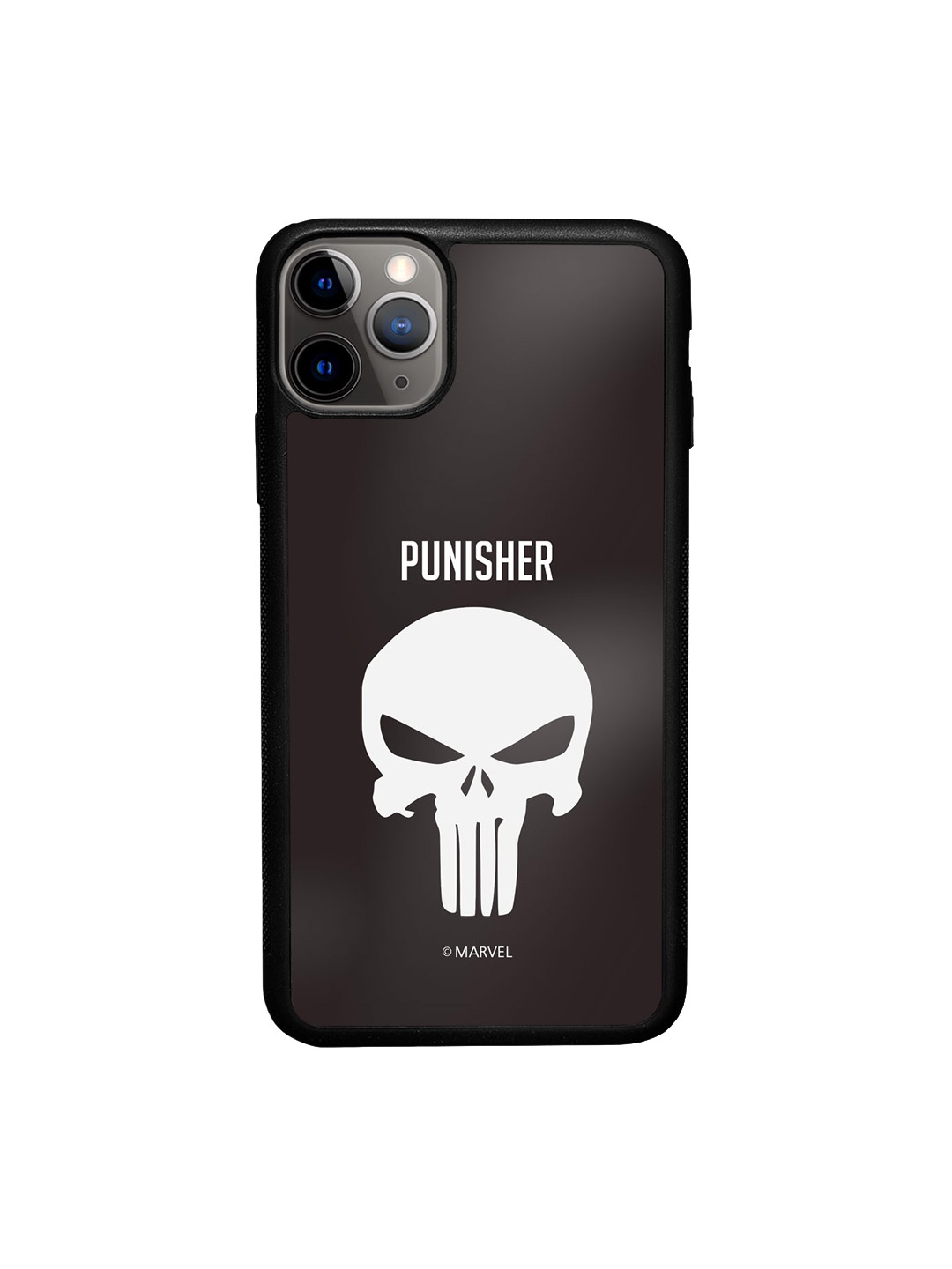 

macmerise Punisher Symbol Printed iPhone 11 Pro Max Phone Bumper Case Cover, Black