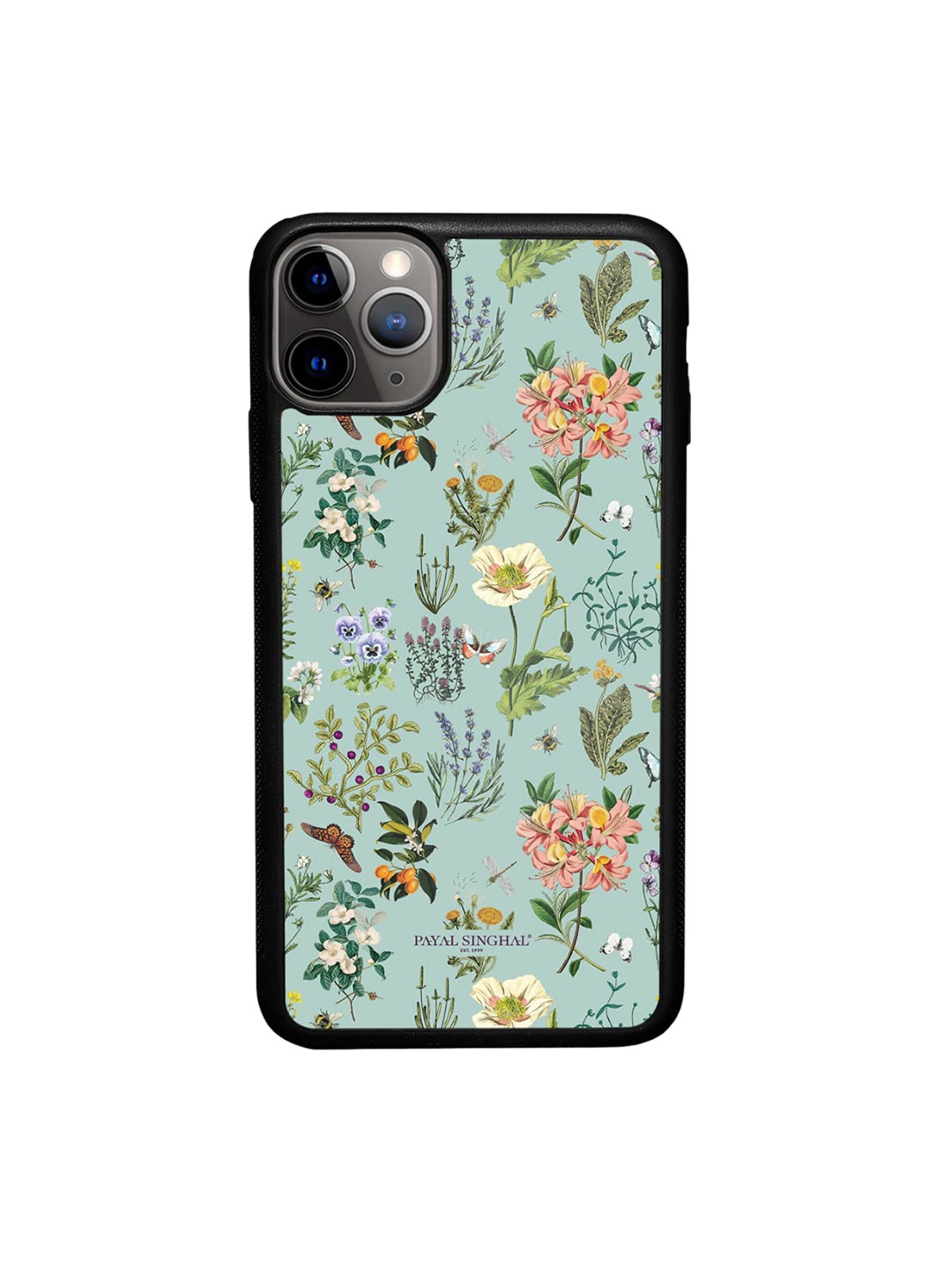 

macmerise Floral Printed iPhone 11 Pro Max Phone Bumper Case, Green