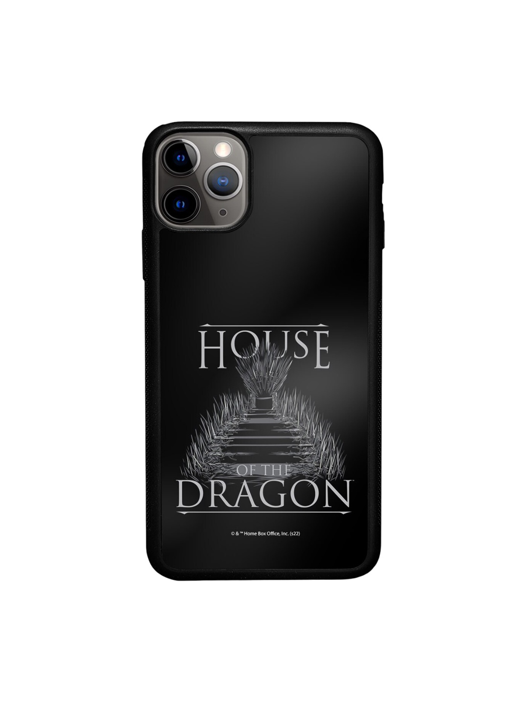 

macmerise Iron Throne Printed iPhone 11 Pro Max Phone Bumper Case, Black