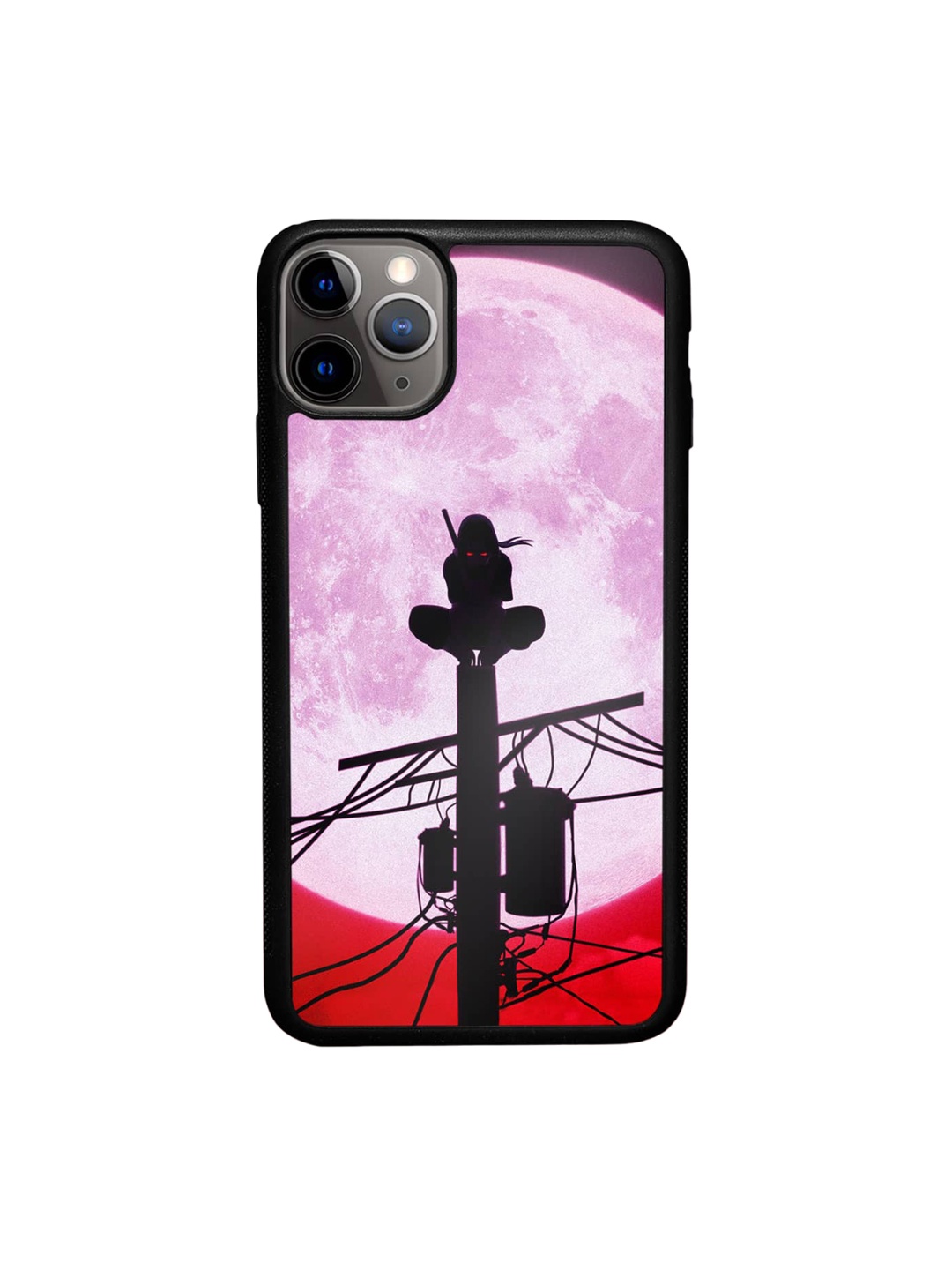 

macmerise Itachi Uchiha Printed iPhone 11 Pro Max Phone Bumper Case Cover, Pink
