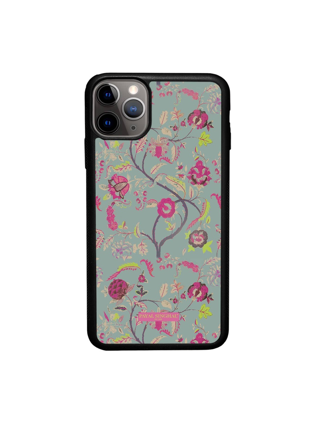 

macmerise Floral Printed iPhone 11 Pro Max Phone Bumper Case, Green