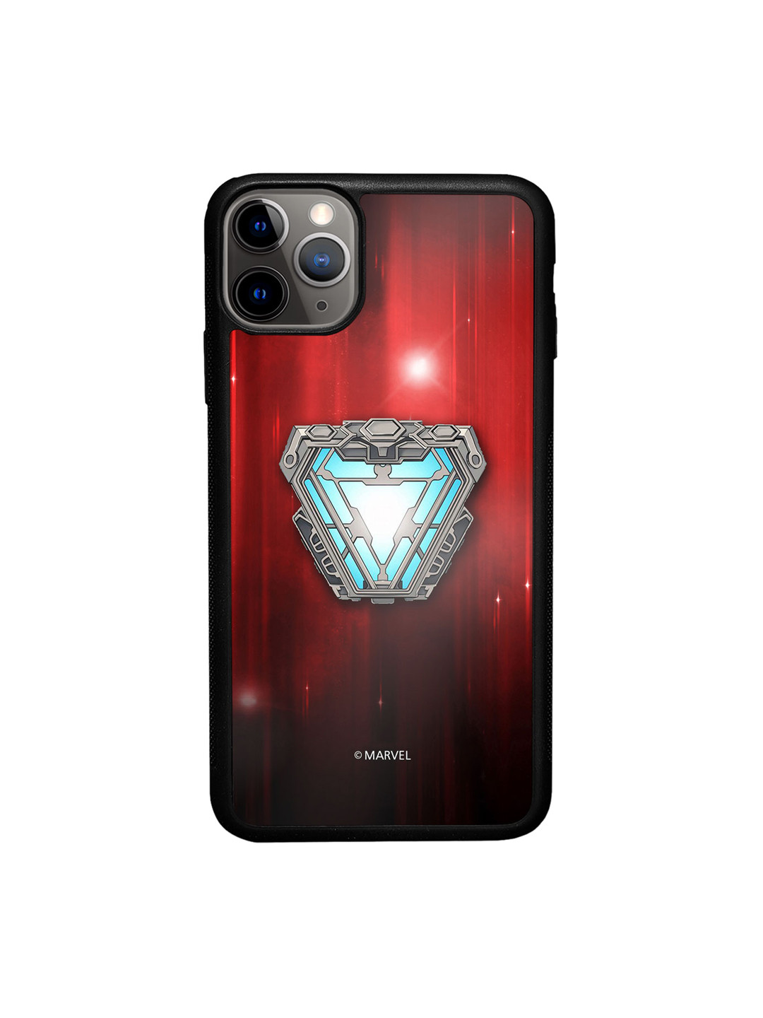 

macmerise Iron Man Infinity Arc Reactor Printed iPhone 11 Pro Max Phone Bumper Case Cover, Red
