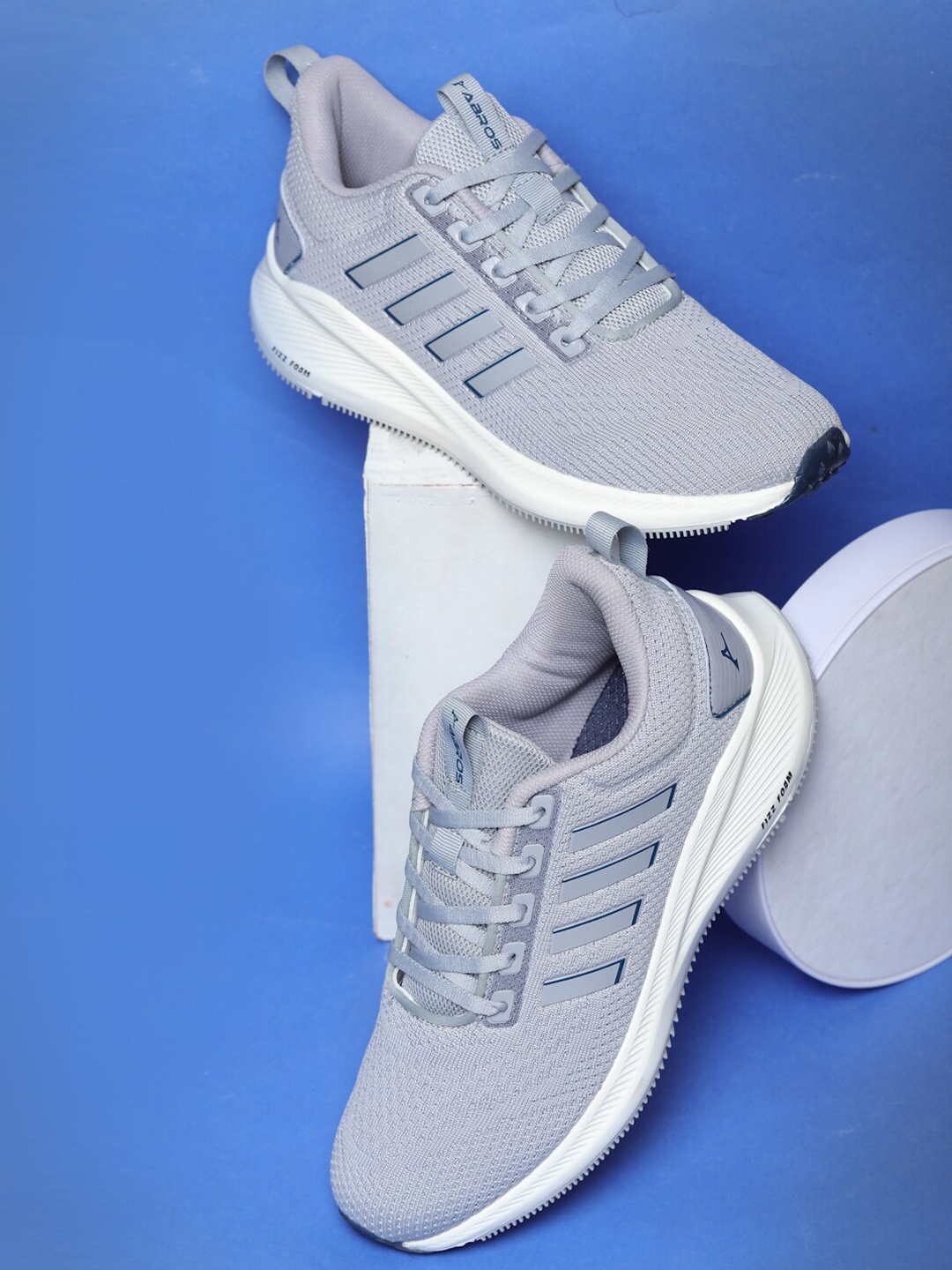 

ABROS Men RACER Lace-Up Running Shoes, Grey