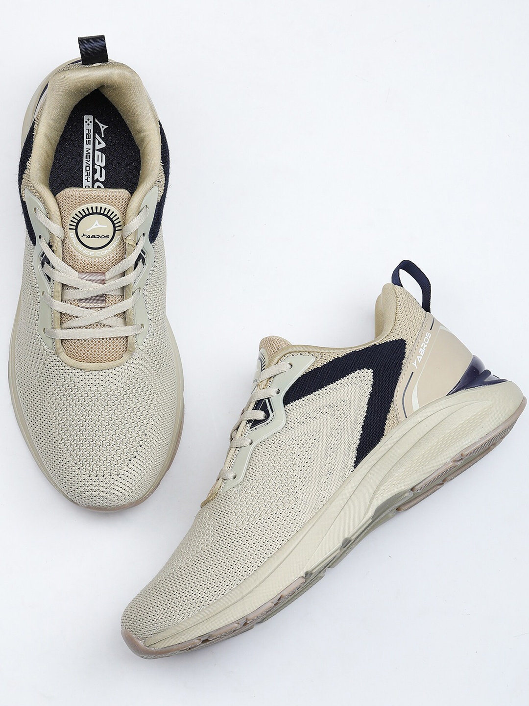 

ABROS Men PETER Mesh Running Shoes, Beige