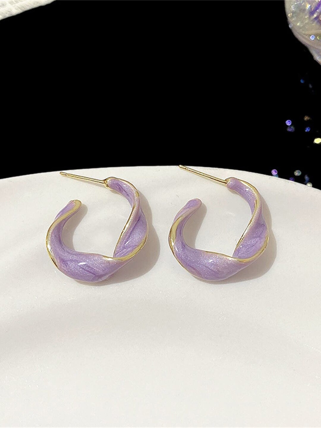 

Krelin Circular Half Hoop Earrings, Gold