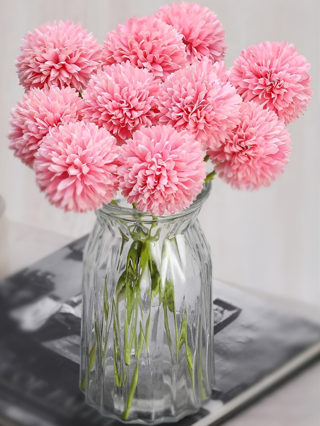 

Satyam Kraft Pink 5 Pieces Chrysanthemum Artificial Flowers