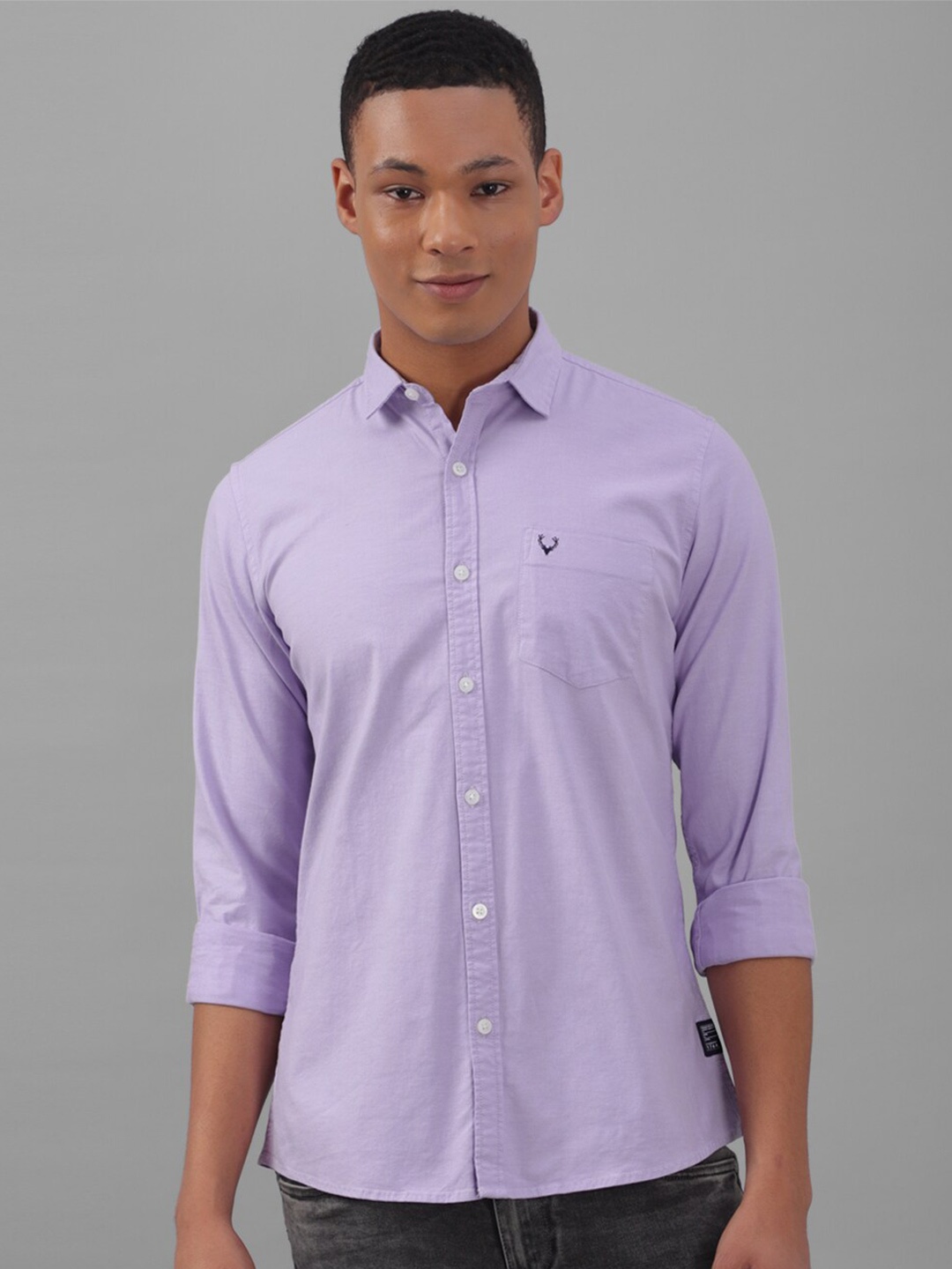 

Allen Solly Super Slim Fit Casual Shirt, Purple