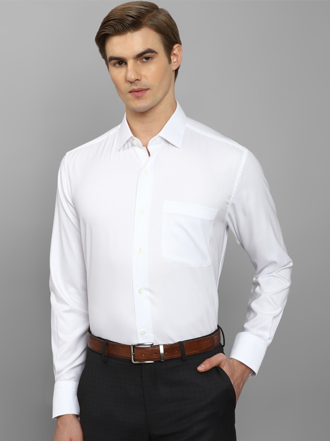 

Luxure by Louis Philippe Classic Fit Pure Cotton Formal Shirt, White