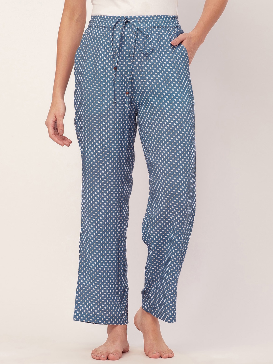 

Moomaya Printed Lounge Pants, Blue