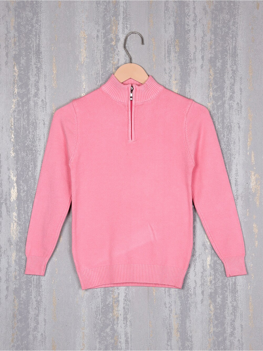 

Steele Boys Long Sleeves Woollen Pullover, Pink