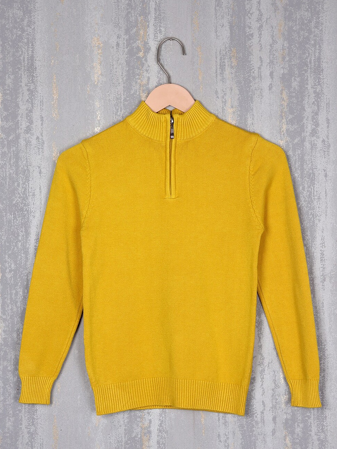 

Steele Boys Long Sleeves Woollen Pullover, Mustard